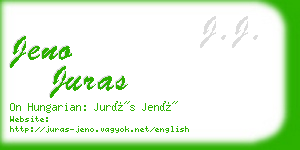 jeno juras business card